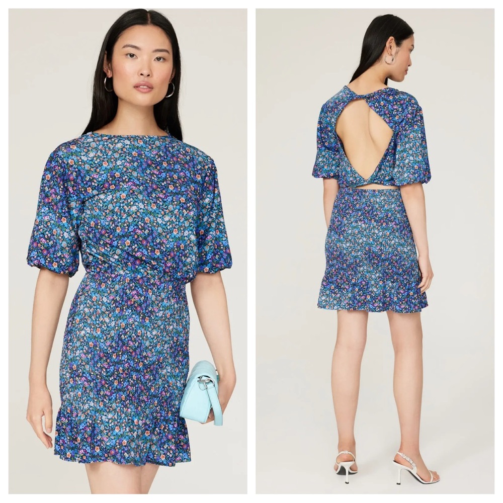 Sandro Pinelle Floral Mini Dress
